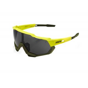 Sluneční brýle 100% SPEEDTRAP žluto-černé (černé sklo)